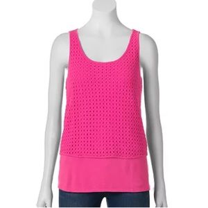 Apt. 9 Crochet Scoopneck Tank